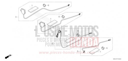 ENSEMBLE ANTENNE/JEU DE CORDONS GL1800BDN de 2022